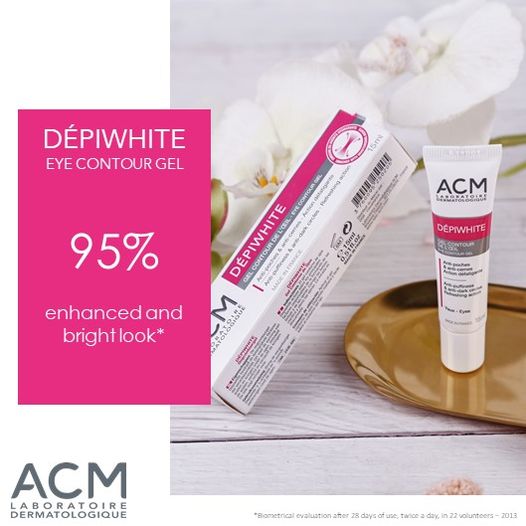 ACM DEPIWHITE EYE CONTOUR GEL 15 ML - اي سي ام ديبي وايت جل محيط العين 15 مل | 15 مل | جل | تفتيح الهالات السوداء وتقليل انتفاخات وتجاعيد العين