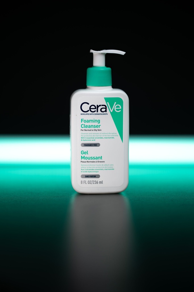 [76033] CERAVE FOAMING CLEANSER GEL - سيرافي غسول رغوي للبشرة العادية الى الدهنية | 236 مل | غسول | لتنظيف وازالة الدهون الزائدة
