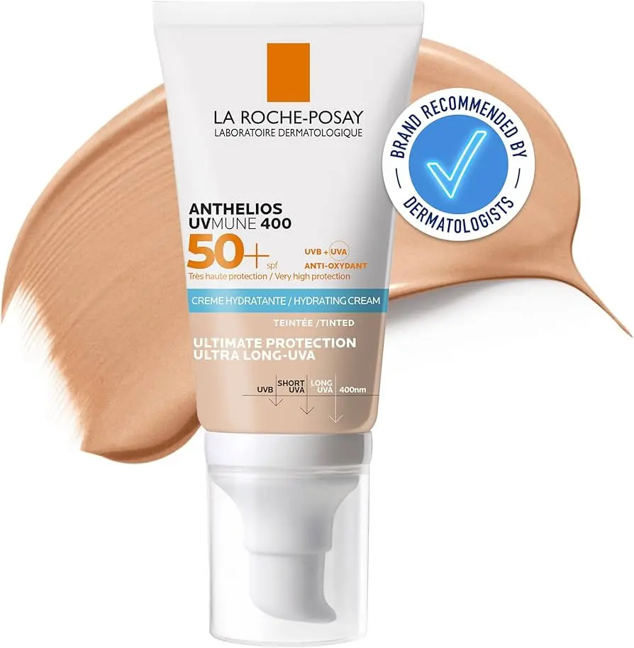 [77141] LA ROCHE ANTHELIOS UVMUNE 400 SHAKA TINTED FLUID - لاروش واقي شمس سائل ملون | 50 مل | سائل | حماية البشرة وتوحيد لونها