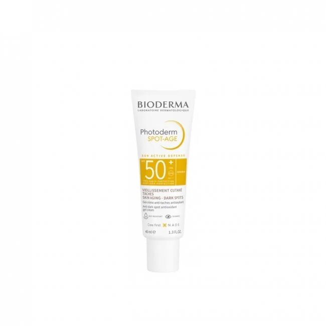 [73722] BIODERMA PHOTODERM SPOT - AGE SPF 50 ML - بيوديرما فوتوديرم سبوت ايج واقي شمس ومقاوم للبقع والتجاعيد | 40 مل | هلام كريمي | حماية قصوى من الشمس ومقاومة علامات الشيخوخة والتصبغات