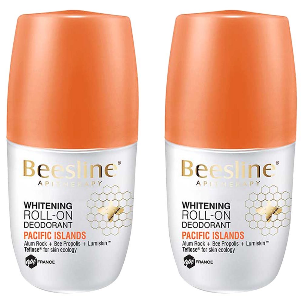 Beesline Roll On 2pcs - بيزلين رول اون عرض قطعتين | 2×50 مل | رول اون | تفتيح وحماية مزدوجة