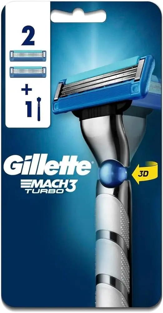 GILLETE MACH3 TURBO +2 PLADE ماكينة