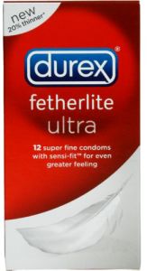 DUREX. FETHERLITE ULTRA 12 CONDOMS