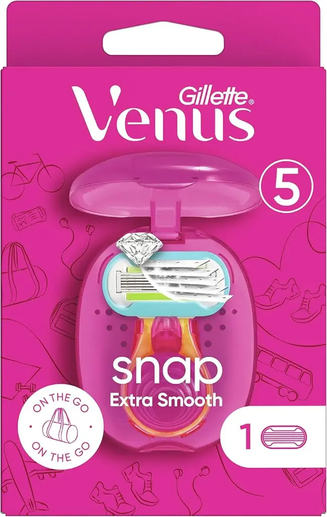 Gillette Venus Snap extra smooth 5 Blades Pink
