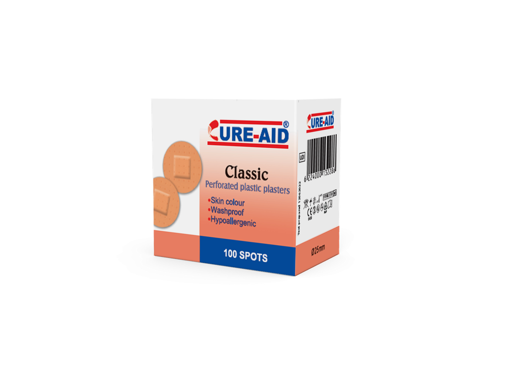 [C] CURE-AID - كيور ايد | علبة متنوعة | بلاستر طبي | لحماية الجروح السطحية والخدوش من التلوث