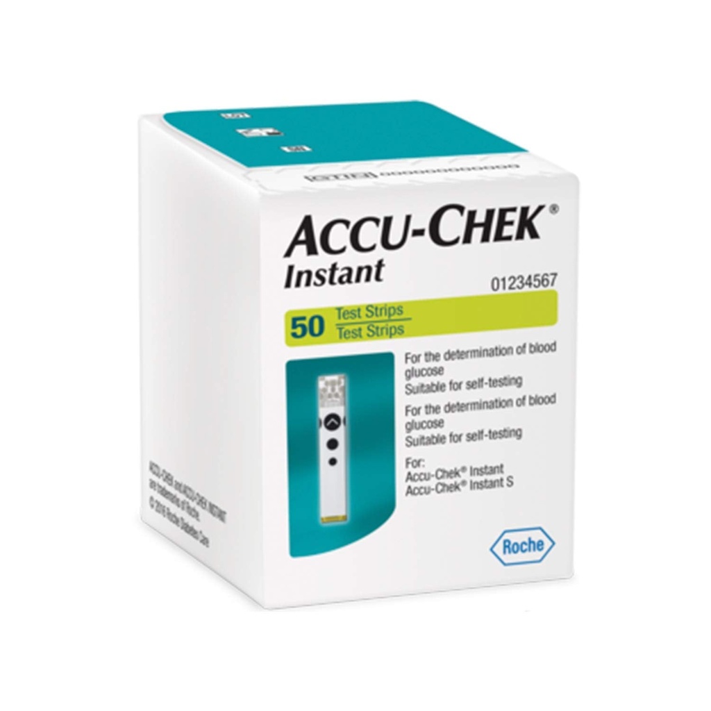 [68928] ACCU CHEK INSTANT 50 TEST STRIPS - اكو تشيك انستانت 50 شريط | 50 شريط اختبار | شرائط اختبار قياس السكر | مراقبة مستويات الجلوكوز في الدم بسرعة فائقة ودقة متناهية من المنزل