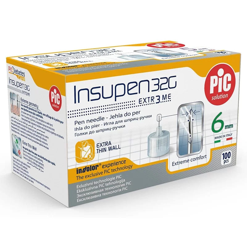 Pic insupen Extr 3Me 6mm 100 Pcs