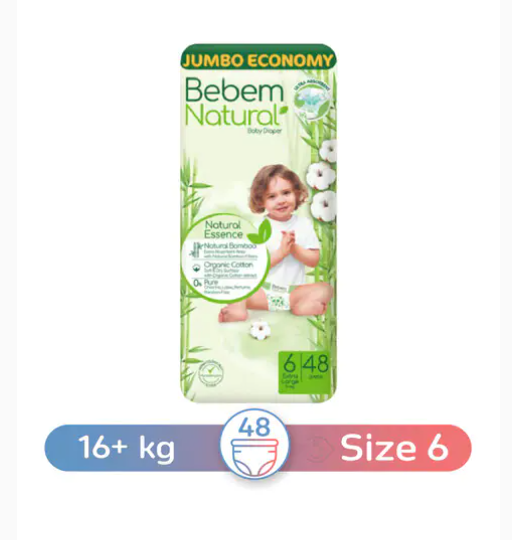 BEBEM NATURAL 6* 48DIAPER
