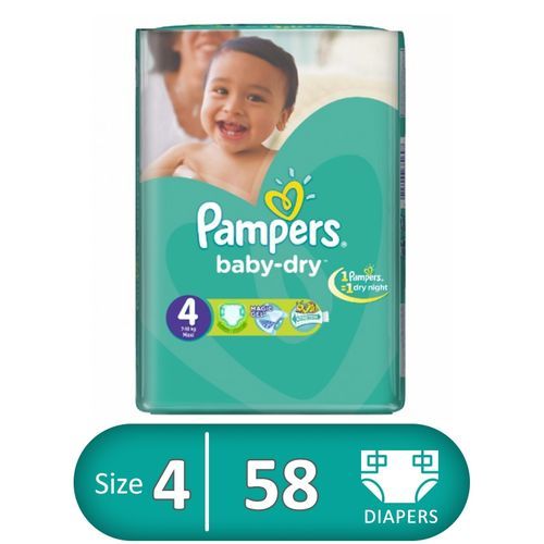 [66386] PAMPERS EGY 4*58PCS New