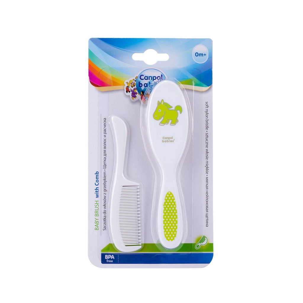 CANPOL BABY BRUSH COMB 2/417