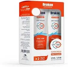 drakon sunscreen 50spf 1+1 60ml