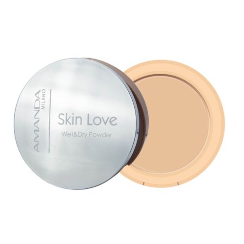 AMANDA SKIN LOVE POWDER - اماندا سكين لوف بودر | 1 قطعة | مستحضر تجميل | تثبيت المكياج واخفاء العيوب ومنح البشرة مظهرا مخمليا طبيعيا