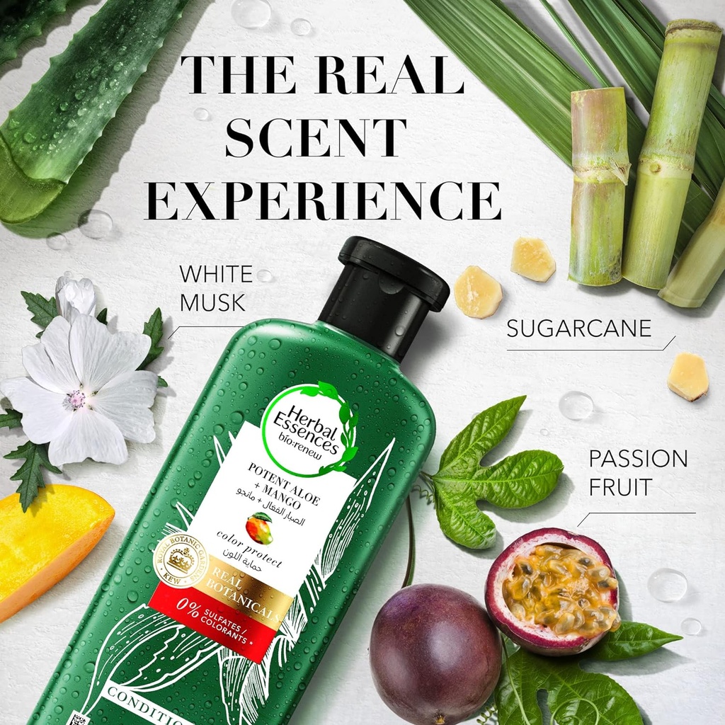 HERBAL ESSENCES POTENT ALOE-MANGO SHAMPOO400ML