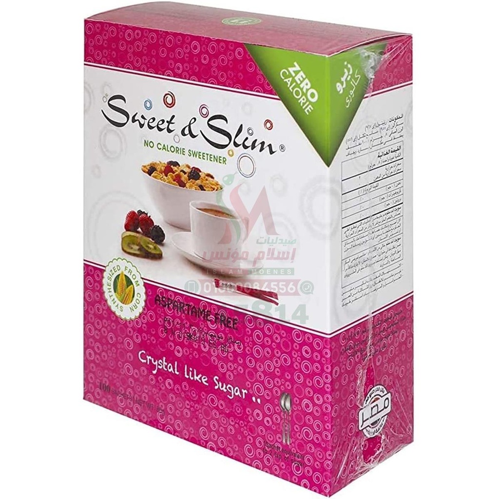 SWEET & SLIM 2tsp 100 SACHETS