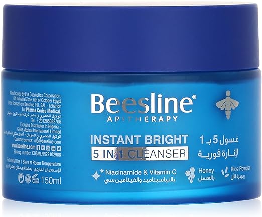 [78329] BEESLINE 5 IN 1 CLEANSER - بيزلين | 150 مل | غسول | تنظيف وتفتيح البشرة