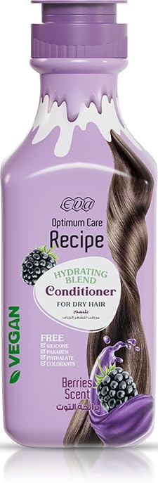 [78487] EVA RECIPE SHAMPOO 350 ML BERRIES SCENT - ايفا ريسبي | شامبو برائحة التوت | لتغذية ولمعان الشعر 350 مل