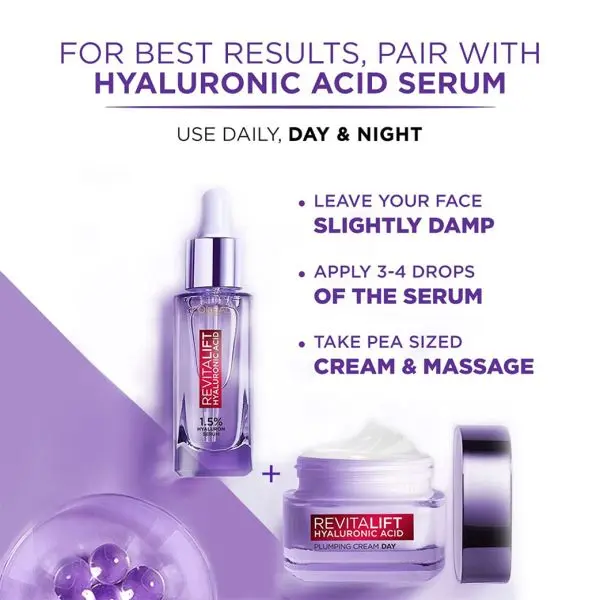 loreal hyaluron serum and gel and cream offer