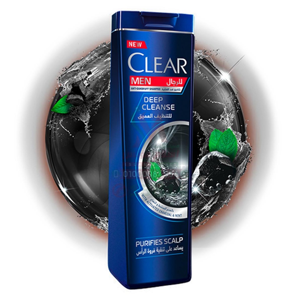 CLEAR MEN ANTI DANDRUFF SHAMPOO DEEP CLEANSE 600ML - كلير شامبو ضد القشرة للرجال تنظيف عميق | 600 مل | شامبو | للقضاء على القشرة وتنقية الفروة