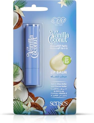 EVA SKIN CARE SENSES LIP BALM - VANILLA COCONUT,4GM
