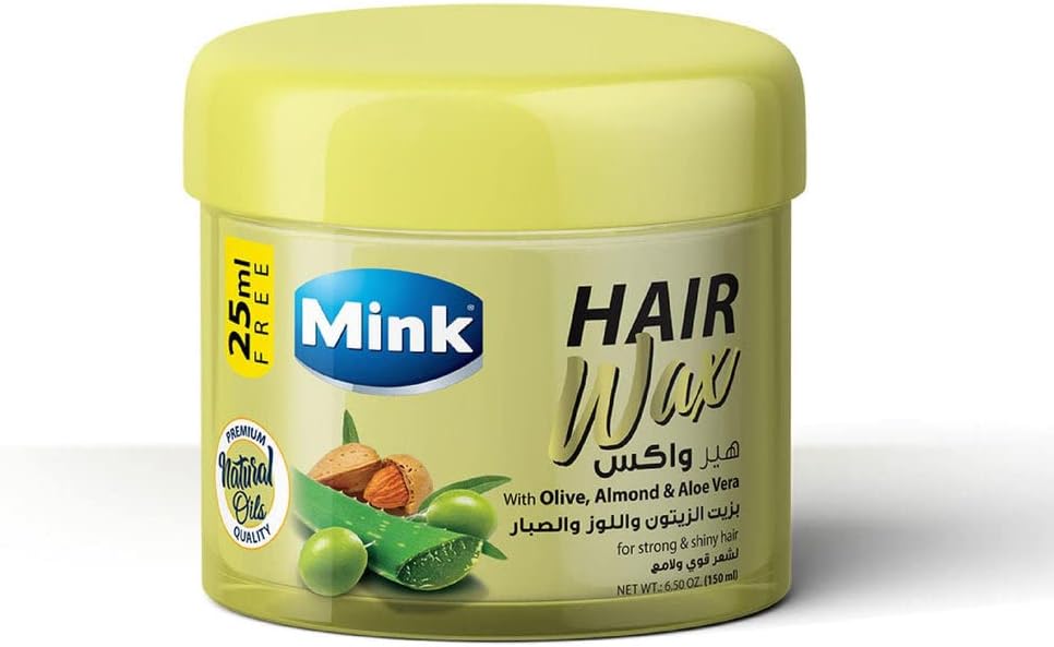 [56379] HAIR WAX WITH OLIVE, ALMOND OIL AND ALOE VERA MINK
