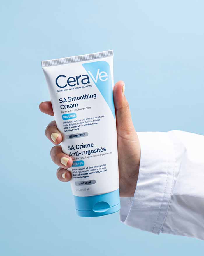 CERAVE SA SMOOTHING CREAM ROUGH & BUMPY SKIN - سيرافي اس ايه كريم لتنعيم البشرة الخشنة | 177 مل | كريم | لتنعيم وتقشير البشرة