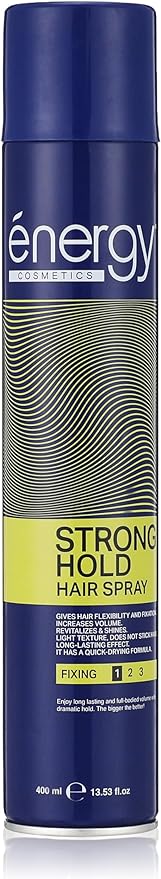 [77615] ENERGY HAIR SPRAY STRONG HOLD 400ML