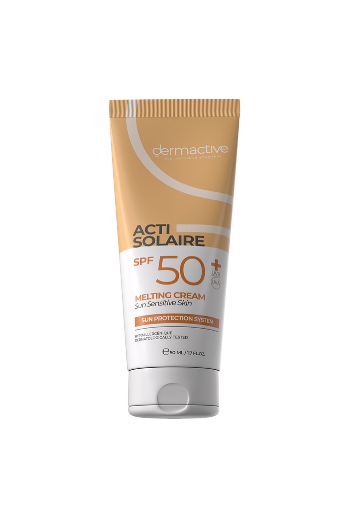 [77671] Derma ACTI-SOLAIRE SPF 50 Melting Cream 50 ML - ديرما اكتي سولير | 50 مل | كريم | للحماية القصوى من الشمس وترطيب البشرة