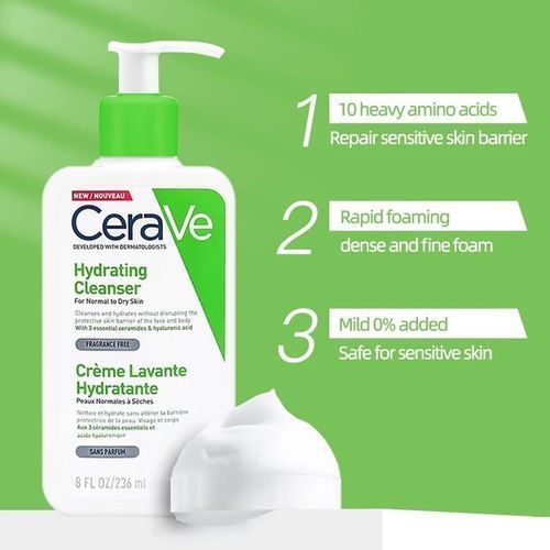 CeraVe Hydrating Cleanser Normal & Dry Skin 236ml
