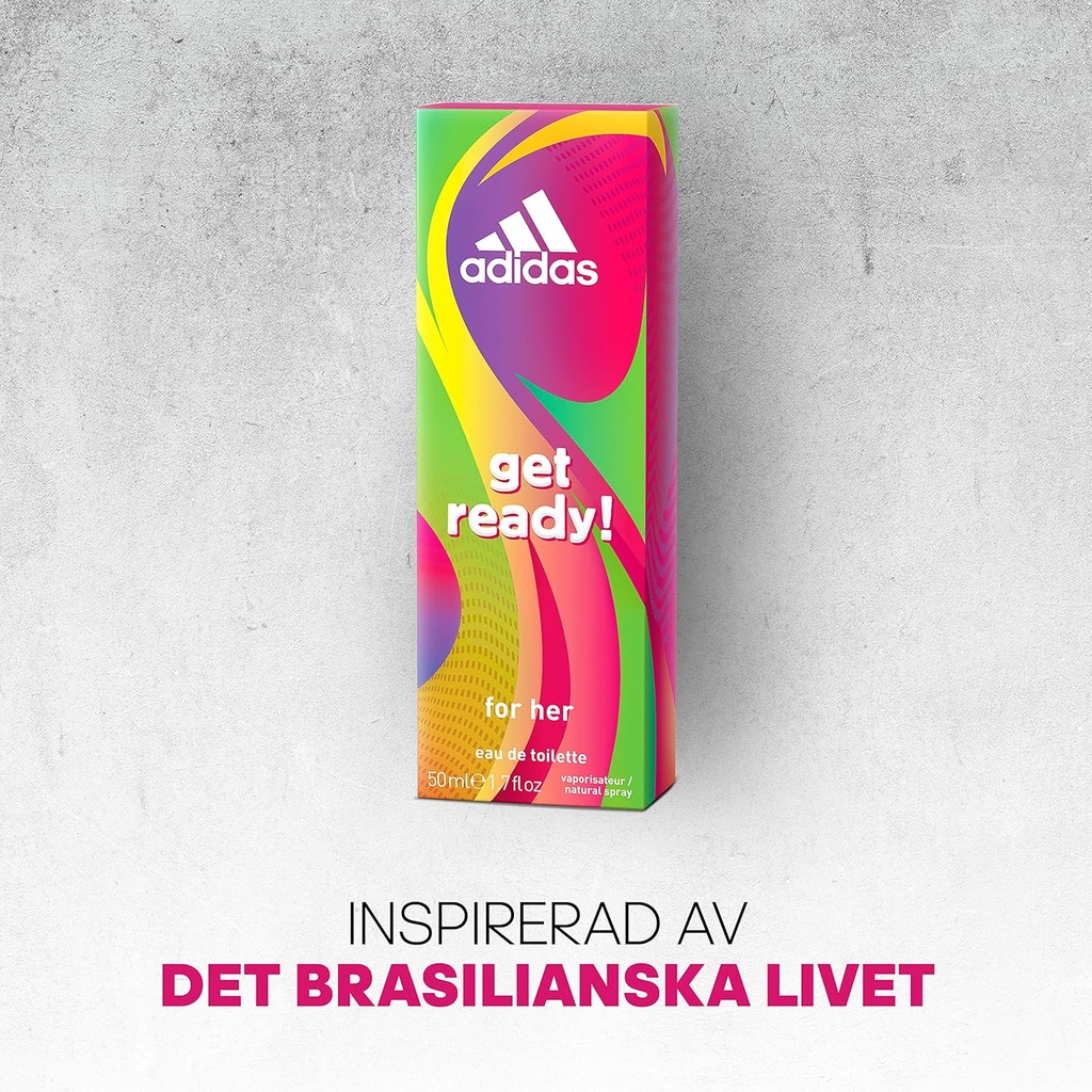 [67247] Adidas Get Ready Eau De Toilette For Women 50 ml
