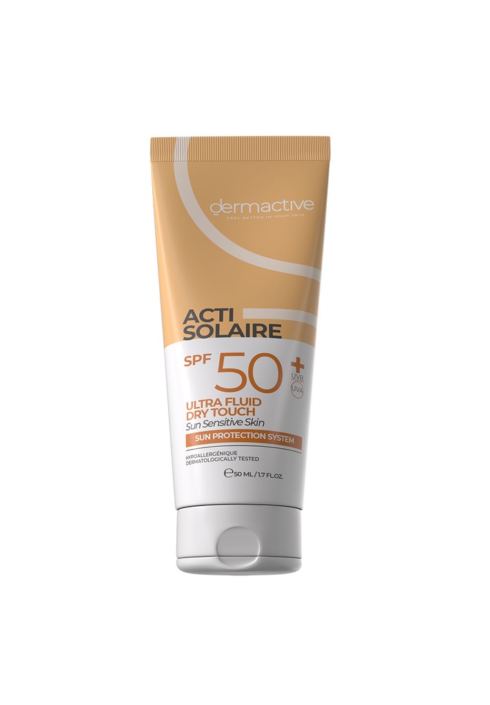 [77674] Derma Active ACTI-SOLAIRE SPF 50 Ultra Fluid 50 ML - ديرما اكتيف صنبلوك سائل | 50 مل | سائل | لحماية البشرة المختلطة والدهنية من الشمس