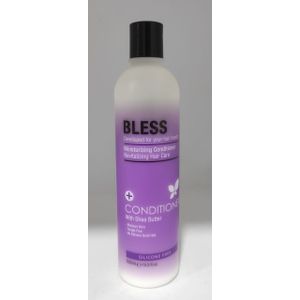 BLESS CONDITIONER SHEA BUTTER SILICONE FREE 500 ML - بليس بلسم للشعر بزده الشيا خالي من السيليكون | 500 مل | بلسم | ترطيب مكثف للشعر الجاف والتالف ومنع الهيشان وفك التشابك