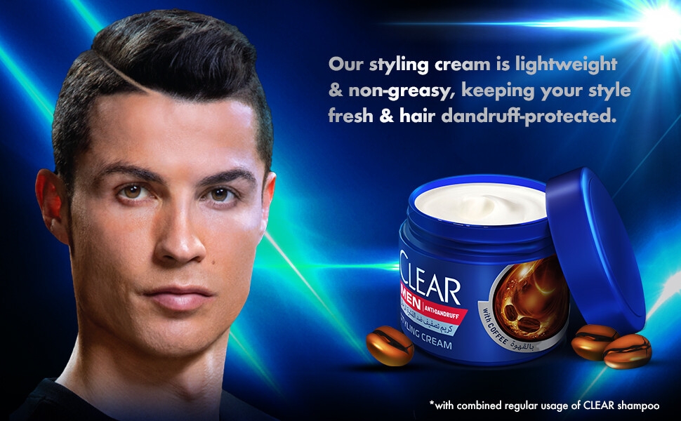 [76731] CLEAR Men's Styling Cream Hair Fall Défense - 210ML