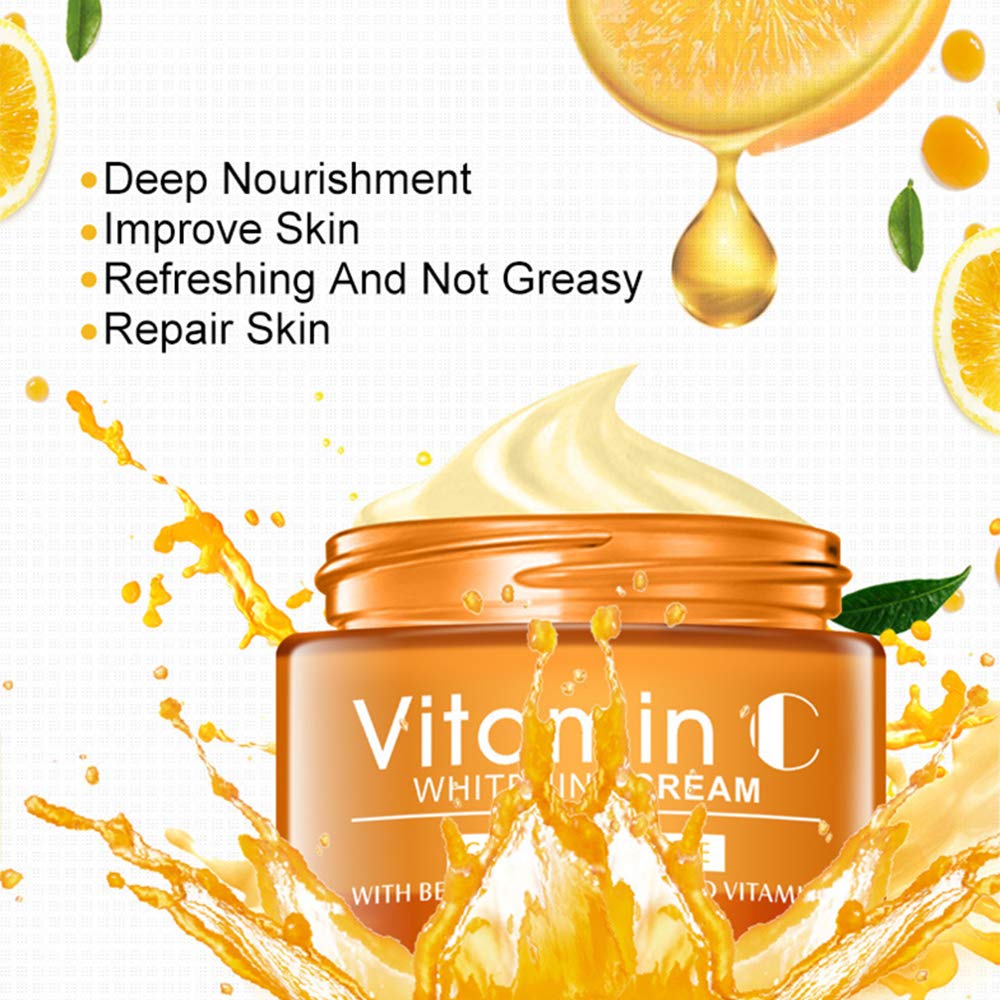 [76664] DISAAR VITAMIN C FACE CREAM 50ML - ديسار كريم فيتامين سي للوجه | 50 مل | كريم مرطب للوجه | لتفتيح التصبغات وتوحيد لون البشرة