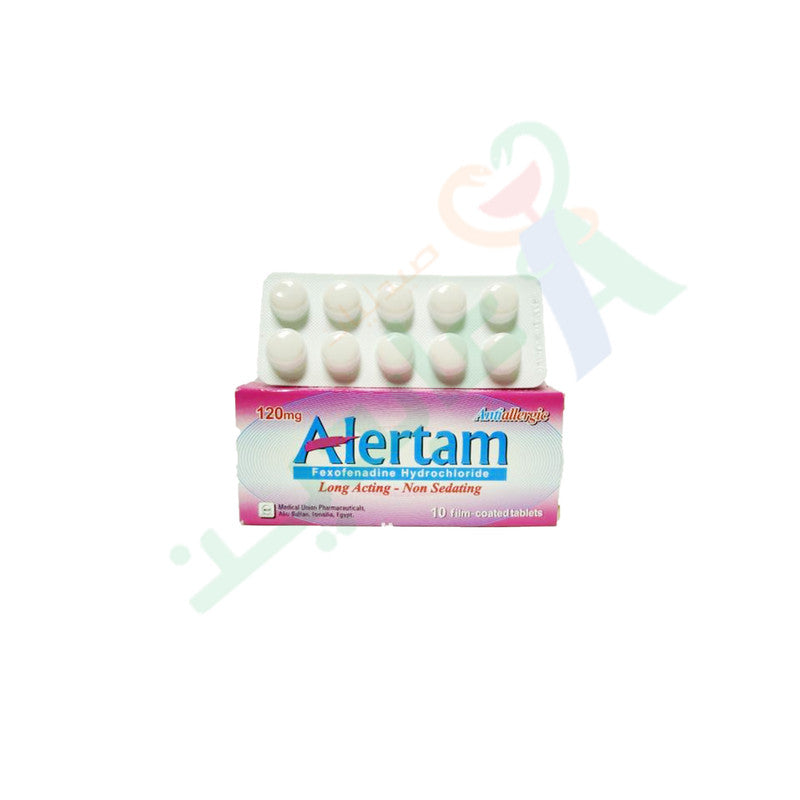 ALERTAM 120 MG 10 TAB - اليرتام | 120 مجم | اقراص | علاج اعراض الحساسية