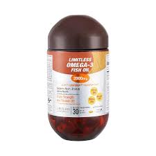 LIMITLESS OMEGA-3 FISH OIL 2000MG CAP+33%free