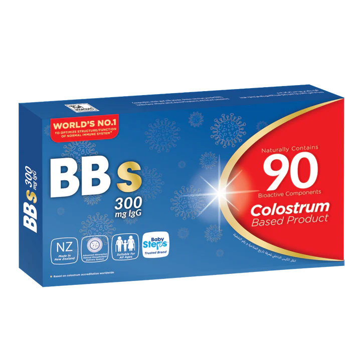 BBS 300 MG COLOSTRUM SACHET - بي بي اس 300 مجم اكياس لدعم المناعة