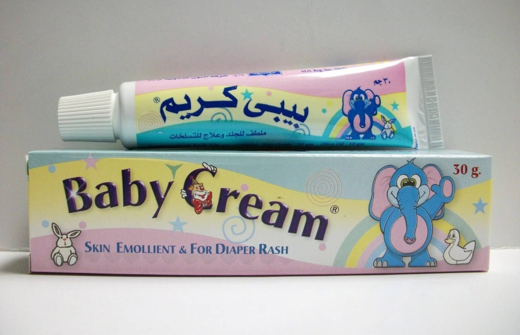 BABY CREAM 30 GM - بيبي كريم | 30 جم | كريم موضعي للاطفال | لعلاج طفح الحفاض والتهابات البشرة