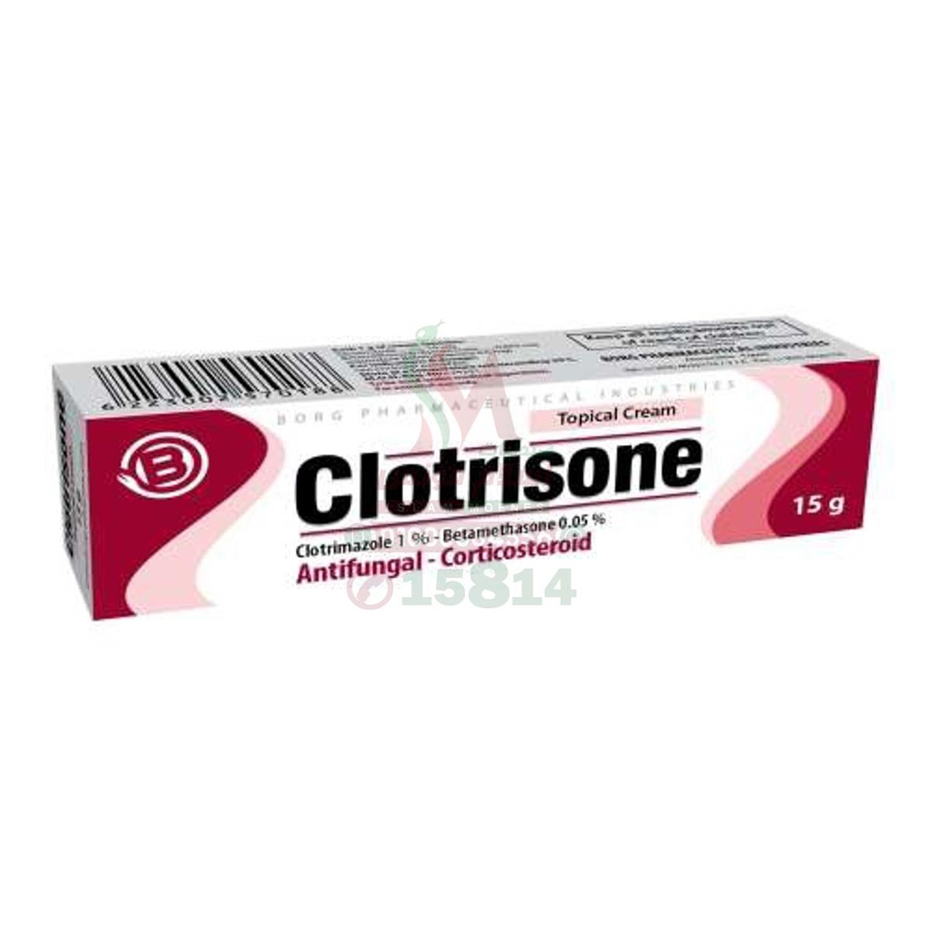 CLOTRISONE CREAM - كلوتريزون | 15 جم | كريم موضعي | لعلاج الفطريات المصحوبة بالتهاب
