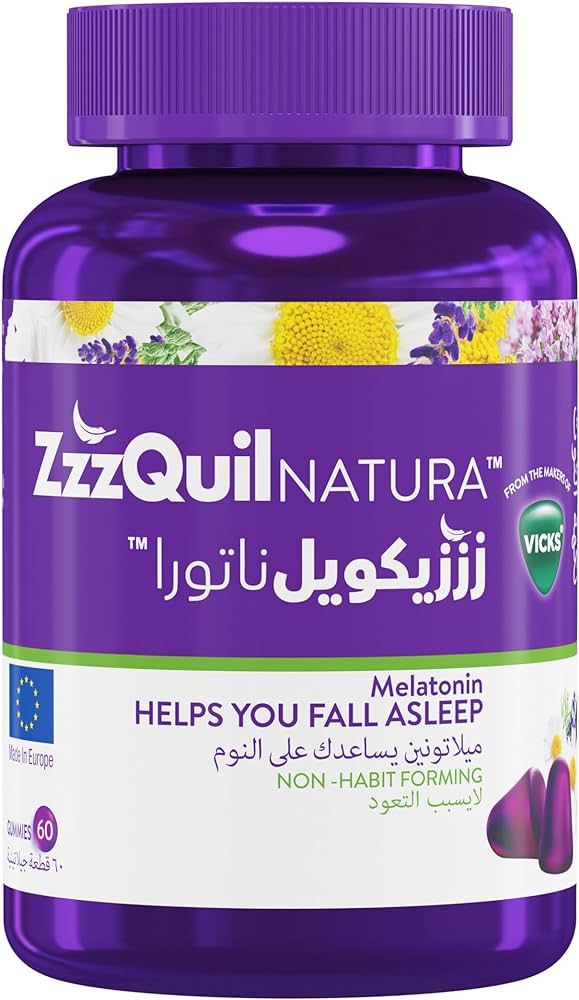 zzzquil natura melatonin 1mg 60 gummies