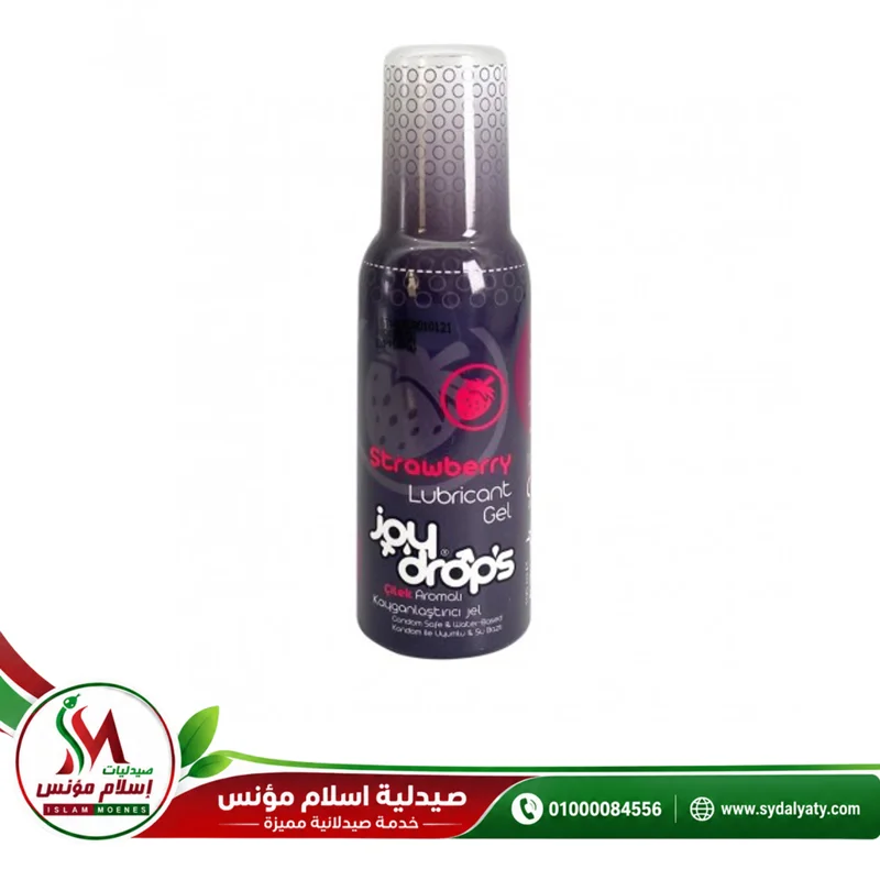JOY DROPS GEL STRAWBERRY - جوي دروبس فراولة | 100 مل | جيل | لتسهيل العلاقة الحميمة ومنع الاحتكاك