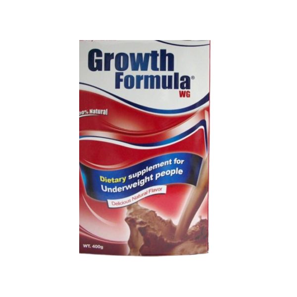 GROWTH FORMULA CHOCOLATE 400 GM - جروث فورميلا شيكولاتة | 400 جم | بودرة | علاج النحافة وسوء التغذية