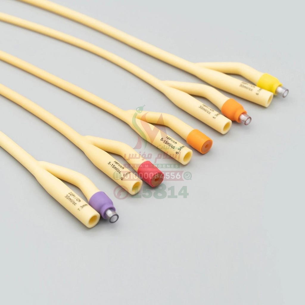 BALLOON FOLEY CATHETER 20 FR - بالون فولي قسطرة 20 اف ار | مقاس 20 فرنشي | مستلزم طبي | تصريف البول ثنائي الاتجاه للمرضى تحت الاشراف الطبي