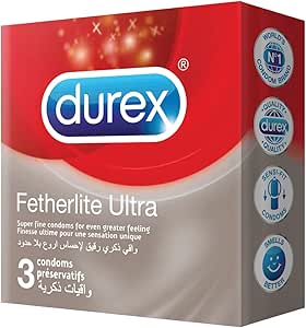 DUREX. FETHERLITE ULTRA  3 CONDOMS