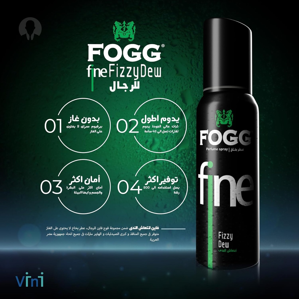 Fogg Fine Fizzy Dew Fragrances Deodorant