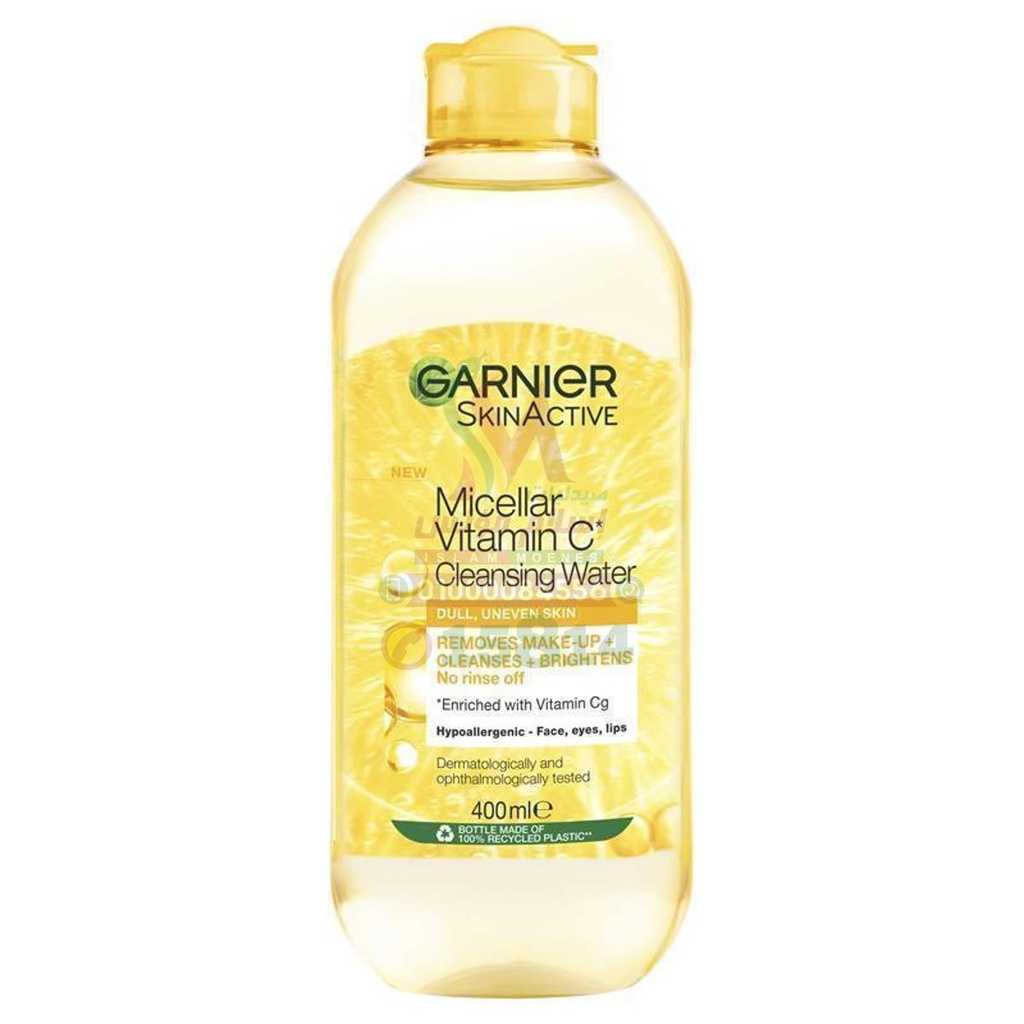 [75481] GARNIER MICELLAR WATER WITH VITAMIN C - غارنييه | 400 مل | محلول | تنظيف البشرة واشراقها