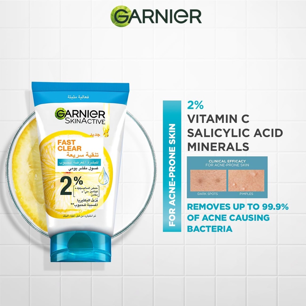 Garnier Skinactive Fast Clear 150ml