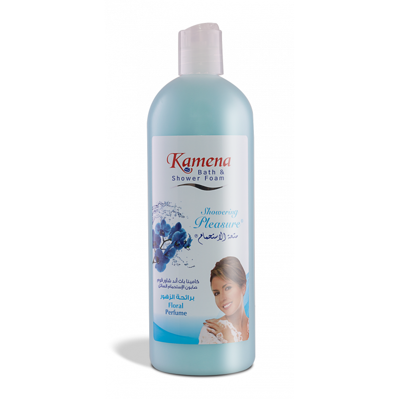 KAMENA Shower Foam Floral - كامينا رغوة الاستحمام بالزهور | 750 ml | رغوة | تنظيف وترطيب البشرة