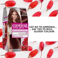 [56152] LOREAL CASTING  550 mahogany light brown