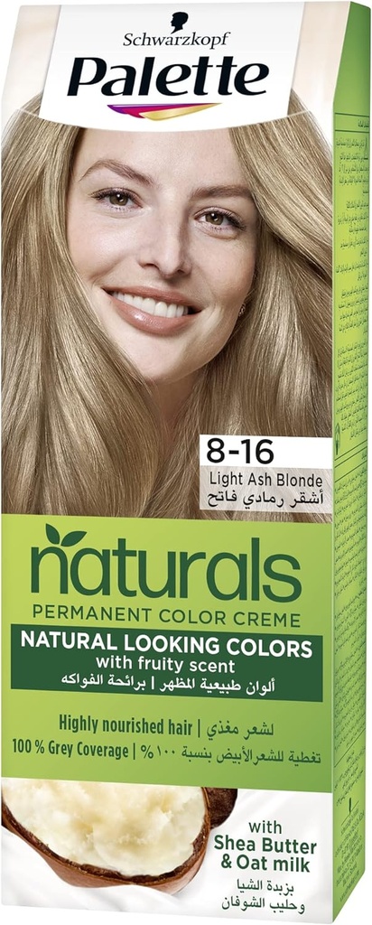 PALETTE B  N  C LIGHT ASH BLONDE 8.16