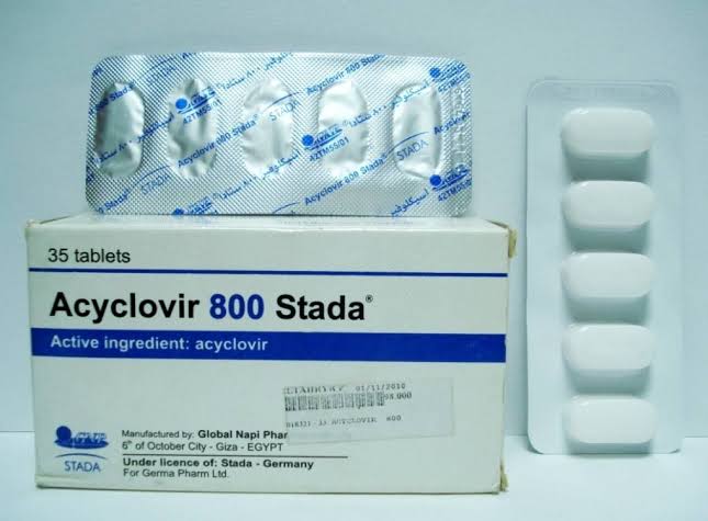 ACYCLOVIR 800 MG 35 TABLETS - اسيكلوفير 800 مجم 35 قرص | 800 مجم | اقراص مغلفة | مضاد قوي للفيروسات لعلاج الحزام الناري والجدري المائي